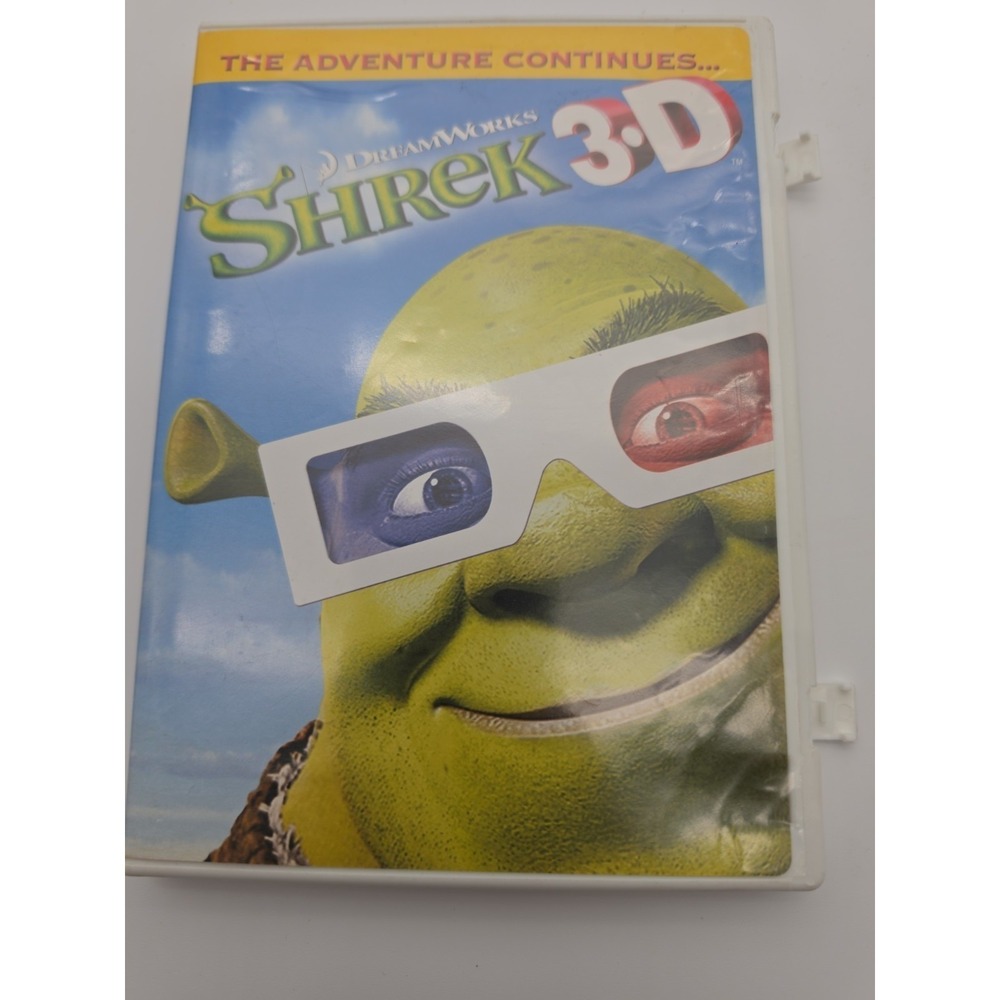 Shrek 3D DVD Dreamworks Animated Movie  - NO 3D Glasses - NOT INCLUDED